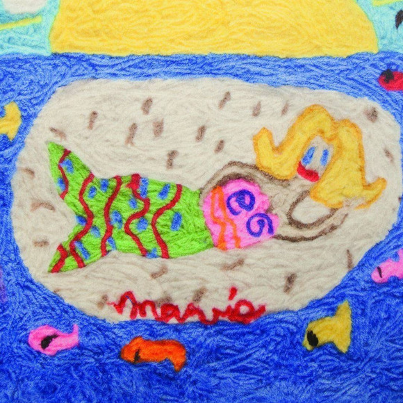 Mermaid Soft Fleece Baby Blanket NEW 30x40" - A4989 - Picture 2 of 4